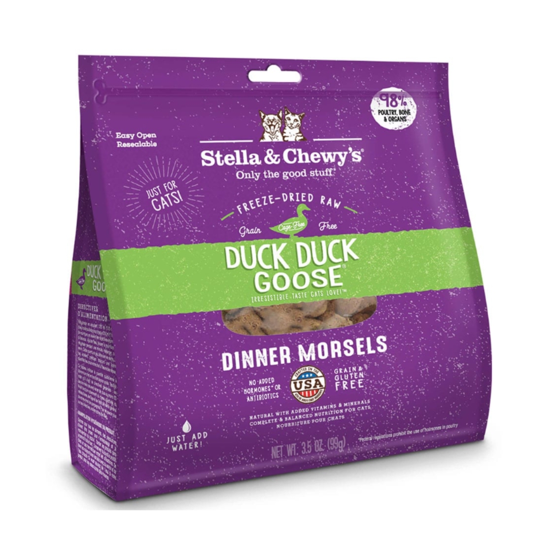 (exp: 14 Jul 2026) Stella & Chewy's Cat Freeze Dried Dinner Morsels 510g Duck Duck Goose Raw Cat Food